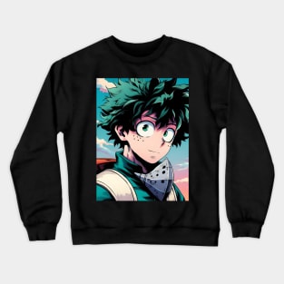 Anime Wonderland: Whimsical Art Prints Featuring Manga-Inspired Designs for Otaku Bliss! Crewneck Sweatshirt